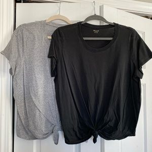 Madewell tie-front t-shirts (2)
